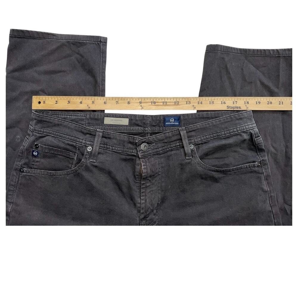 Mens AG Adriano Goldschmied The Graduate Gray Tailored Leg Jeans Size 36 x 32 - Picture 9 of 12